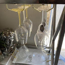 10.8 Inch Gold Wine Glass Rack, Under Cabinet Wine Glass Holder, Wine Glass Hangers Under Shelf, Stemware Rack, Hanging Stemware Holder for Cabinet Kitchen Bar, Set of 4 by CozyNest Decor