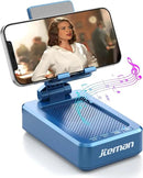 JTEMAN Phone Stand with Wireless Bluetooth Speaker, HD Surround Sound Bluetooth Speaker for Desk Perfect for Home Kitchen Gadgets Gifts,Compatible with iPhone/ipad/Samsung Galaxy(Blue) by GreenHaven Gardens