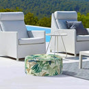 LVTXIII Inflatable Stool Ottoman Footrest with Handle, Decorative Fade-Resistant Foot Stool, Indoor or Outdoor Pouf for Home Garden and Camping Use, D21 x W 21 x H9, Lush Leaf Green by CozyNest Decor