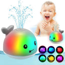ZHENDUO Baby Bath Toys, Light Up Bath Toys Spray Water Bath Toy, Sprinkler Bathtub Toys for Toddlers Kids Boys Girls, Pool Bathroom Toy for Infant,Christmas Baby Toys by TinyTreasures Baby Boutique