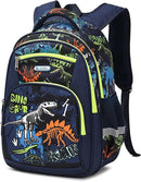 Cusangel Backpack for Boys Girls School Bookbags,Kindergarten Elementary Middle School Lightweight Waterproof Multifunctional Large Capacity for Backpack (16inch Luminous dinosaur) by TinyTreasures Baby Boutique