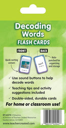 Teacher Created Resources Decoding Words Flash Cards (EP62078), Medium by TinyTreasures Baby Boutique