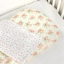 Hooyax Baby Lounger Cover 2 Pack - 100% Muslin Cotton Newborn Lounger Pillow Covers Only, Soft Breathable Infant Lounger Cover with Reinforced Stitching, Fits Most Standard Baby Loungers (Floral) by TinyTreasures Baby Boutique