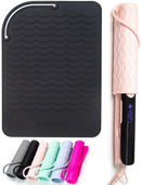 ANGENIL Heat Resistant Mat for Curling Irons, Hair Straighteners, and Flat Irons - Silicone Counter Pad and Travel Case for Hair Styling Tools by CozyNest Decor