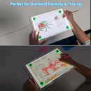 Phylosal Magnetic A4 Light Pad, Super Bright Light Box with Side Button, Diamond Art Light Board, Lightbox for Tracing and Drawing, USB Power Artcraft Light Table for Sketching, Weeding Vinyl (White) by TinyTreasures Baby Boutique