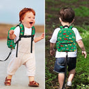 Accmor Toddler Backpack with Leash, Cute Baby Backpack with Anti Lost Wrist Link, Mini Kids Backpack Leash Walking Harness for Travel, Small Excavator Backpack Tether for Boys Girls Ages 1-3 (Green) by TinyTreasures Baby Boutique