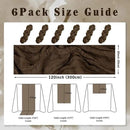 10FT 6 Pack Brown Cheesecloth Table Runner 20 x 120 Inch Long Boho Fabric Rustic Cheese Cloth Table Runner for Wedding Bridal Shower Baby Shower Gauze Sheer Birthday Party Table Decorations by CozyNest Decor