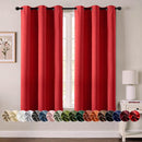 MIULEE Christmas Red Blackout Curtains for Bedroom Living Room 54 Inches Long 2 Panels, Thermal Insulated Room Darkening Drapes Solid Grommet Top Light Blocking Window Treatments 40x54 Inch by TinyTreasures Baby Boutique