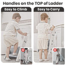 Primlect Space-Saving Potty Training Seat with Ladder, Adjustable Step and Toilet Seat Height, Top Handles for Easy Climbing, Easy to Carry, Portable Toddler Toilet Trainer for Small Bathrooms by TinyTreasures Baby Boutique
