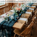 20 Pack Teal 10FT Cheesecloth Table Runner Rustic Gauze Cheese Cloth Table Runner for Wedding Bridal Baby Shower Table Decorations Boho Fabric Sheer Birthday Party Table Decor 20 x 120 Inch Long by CozyNest Decor