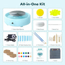 Alldeer Mini Pottery Wheel Machine - 6" Upgraded Clay Wheel for Beginners & Kids, 75W Motor, Adjustable Speed, Low Noise Ceramic Making Kit with 18PCS Sculpting Tools, Ideal for Home DIY by TinyTreasures Baby Boutique
