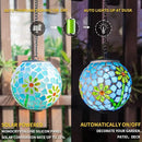VCUTEKA Solar Lanterns Outdoor Waterproof - Hanging Solar Lights Garden LED Lanterns Mosaic Glass Design for Landscape Patio Yard Garden Pathway Decoration by GreenHaven Gardens