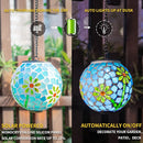 VCUTEKA Solar Lanterns Outdoor Waterproof - Hanging Solar Lights Garden LED Lanterns Mosaic Glass Design for Landscape Patio Yard Garden Pathway Decoration by GreenHaven Gardens
