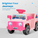 6V Toddler Ride On Car Interactive Electric Car with Horn LED Front Light Rear Storage Ocean Theme Perfect for Boys & Girls 18+ Months Safe Fun and Exciting for Little Explorers(Pink Ocean) by TinyTreasures Baby Boutique