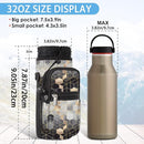 25/32/40/64oz Water Bottle Bag Holder Carrier-Insulated Crossbody Sling Case Sleeve with Strap & Pockets for Men Women Gym Cycling Travel Walking Hiking Camping by TinyTreasures Baby Boutique