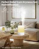 Esemoil Humidifiers for Bedroom, for Large Room, 2.5L Top Fill Cool Mist Humidifiers for Baby, Plants, Smart WiFi Air Humidifier with Diffuser and Nightlight, 28dB, 24H Long Runtime, Work with Alexa by TinyTreasures Baby Boutique