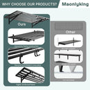 2 Pack Heavy Duty Garage Wall Shelves, 2' x 4' Wall Mount Storage Shelf with Hooks, Wall Organization System, Holds 250 lbs Each by GreenHaven Gardens