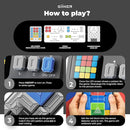 GiiKER Super Slide Puzzle Games, Original 500+ Challenges Brain Teaser Puzzle, Toys for Kids, Travel Games Birthday Gifts Easter Basket Stuffers for Boys Girls, Activities for Road Trips - Moon Grey by TinyTreasures Baby Boutique