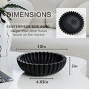 Black Decorative Bowl for Kitchen Counter - Modern Fruit Bowl with, Catch All Bowl for Keys, Entryway Table, and Home Decor by CozyNest Decor