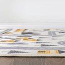 Rugshop Kids Play Road Rug for Playroom,Kidsoom,Nursery Room Interactive Cityscape for Cars and Toys Indoor Soft Runner Rug 2'x7' Cream by CozyNest Decor