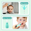 Baby Grooming Kit, Infant Safety Care Set with Hair Brush Comb Nail Clipper Nasal Aspirator,Baby Essentials Kit for Newborn Girls Boys (13 Pc Green Kit) by TinyTreasures Baby Boutique
