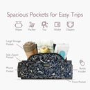 Momcozy Hip Seat Baby Carrier - Adjustable Waistband with Original 3D Belly Protector, Ergonomic Carrier with Various Pockets for Newborns & Toddlers up to 45lbs (Starry Sky, Large) by TinyTreasures Baby Boutique