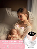 Hands Free Breast Pump, Wearable Breastfeeding Pump 3 Modes & 9 Levels, Double Electric Portable Pump Low Noise with Long Battery Life 2 Pack Pink by TinyTreasures Baby Boutique