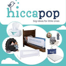 hiccapop 44" x 19" Bed Rail for Toddlers, Heavy-Duty Safety Bed Rail for Twin, Full, Queen Beds, Soft Mesh Cover & Swing-Down Design, Easy No-Tool Installation (White) by TinyTreasures Baby Boutique