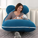 Amagoing 55 inches Pregnancy Pillow, U Shaped Maternity Full Body Pillow for Women, Support for Hip, Leg, Back Pain, Washable Jersey Cover, Double Zipper, Pregnancy Must Haves by TinyTreasures Baby Boutique