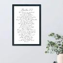 LuZhiQiang Psalm 23 Wall Art Bible Verse 16"×11" Christian Inspirational Scripture Sign Wood Framed Wall Hanging Decor (Black) by CozyNest Decor