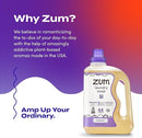 Indigo Wild Zum Clean Laundry Soap - Plant-Based Liquid Laundry Soap - Contains Baking Soda, Essential Oils & Saponified Coconut Oil - Lavender Scent - 64 fl oz (2 Pack) by TinyTreasures Baby Boutique