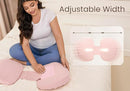 Pregnancy Pillow for Sleeping Memory Foam Pillow for Side Sleeper, Maternity Pillow Support for Back, Belly, HIPS for Pregnant Women, Portable and Adjustable Travel Wedge Pink by TinyTreasures Baby Boutique