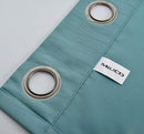 MIUCO Blackout Curtains Room Darkening Curtains Textured Grommet Curtains for Window Treatment 2 Panels 52x63 Inch Long Teal by TinyTreasures Baby Boutique