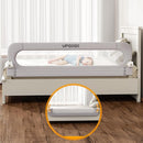 Folding Bed Rail for Toddlers,Baby Bed Rail Guard with Reinforced Anchor Safety System,Fit Bunk,Full Size,Queen,King,Twin(Grey,71"x23.6") by TinyTreasures Baby Boutique