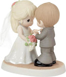 Precious Moments 222009 with This Ring, I Thee Wed Bisque Porcelain/Fabric Figurine by CozyNest Decor