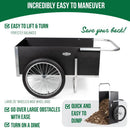 Smart Carts Ultimate Gardener Cart with 7 CF Capacity, Large 20-Inch Wheels for Effortless Maneuverability, and Aluminum Frame That is Strong, Lightweight, and Rustproof by GreenHaven Gardens