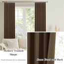 KEQIAOSUOCAI Blackout Curtains 84 Inches Long, Pinch Pleated Window Room Darkening Curtain Panels Drapery for Home, Hotel, Office, 40" W x 84" L, Set of 2, Chocolate Brown by TinyTreasures Baby Boutique