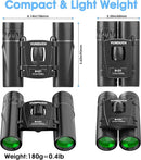Compact HD Binoculars for Adults and Kids, Children Small High Powered Binoculars with Clear Low Light Night Vision, Mini Pocket Lightweight Waterproof for Hunting Bird Watching Travel Concert by TinyTreasures Baby Boutique