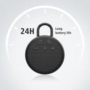 MusiBaby Mini Bluetooth Speaker – Bluetooth 5.3 with 6956C Chipset, IPX7 Waterproof, Rubberized Shell, Clip-On Lanyard, Ultra-Portable for Shower, Pool, Teens, Backpack, Gifts (Black) by TinyTreasures Baby Boutique