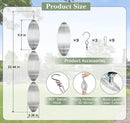 Bird Deterrents for Outside Patio, Bird Scare Devices Set Highly Reflective 3D Wind Spinners Outdoor Garden Decor, Bird Reflectors to Keep Birds Away Window Roof Yard Orchards Deck by GreenHaven Gardens