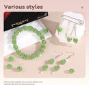105pcs 10mm Rhinestone Beads for Jewelry Making, Light Green Shiny Round Disco Ball Beads Bulk, Sparkle Crystal Clay Christmas for Bracelet Baseball Necklace Earring Crafting and DIY by TinyTreasures Baby Boutique