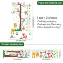 3D Cartoon Animal Height Growth Chart for Kids Wall Stickers Removable DIY Trees and Leaves Wall Stickers Vinyl Flowers Plants and Mushrooms Wall Art Decor for Nursery Kids Bedroom Living Room by TinyTreasures Baby Boutique