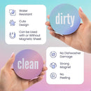 Dirty Clean Dishwasher Magnet - Essential Home Kitchen Gadget with Bold Visibility - Water Resistant & Universal Dishwasher Magnet Clean Dirty Sign for All Dish Washers by TinyTreasures Baby Boutique