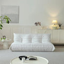 Luxury Sofa Couch Chair, Lazy Floor Seating, Fireside Bean Bag Chair, Ergonomic Tatami Sofa Lounger for Living Room, Bedroom, Office, 3 Seat, White by CozyNest Decor