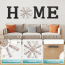 Farmhouse Home Signs with Windmill Clock Wall Decor Rustic Home Letters Wall Art for Living Room Kitchen Entryway Dining Room Bedroom (black) by CozyNest Decor