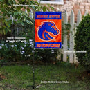 College Flags & Banners Co. Boise State Broncos Garden Flag with Pole Stand Holder by GreenHaven Gardens