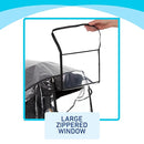 Graco Univeral Deluxe Weather Shield with Zippered Window, Baby Rain Cover, Universal Size to fit Most Stollers, Waterproof, Windproof, Ventilation, Protection, Shade, Umbrella, Pram, Vinyl, Clear by TinyTreasures Baby Boutique