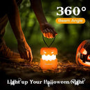 EverBrite 3-Pack Halloween Pumpkin Lantern, Collapsible Jack O Lantern Pumpkins with Lanyard, Halloween Party Favors for Kids, Light up Pumpkin Outdoor for Halloween Party Decoration, Battery Included by GreenHaven Gardens