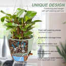 41.5 Inch Macrame Plant Hanger Indoor Outdoor with 12 Inch Flower Pot, Hanging Planter for Plants Holder with Wood Beads for Boho Home Decor (Ivory+Green) by GreenHaven Gardens