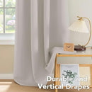 H.VERSAILTEX Premium Blackout Thermal Insulated Room Darkening Curtains for Bedroom/Living Room - Classic Grommet Top (2 Panels, Stone, 52 Inch by 72 Inch) by CozyNest Decor